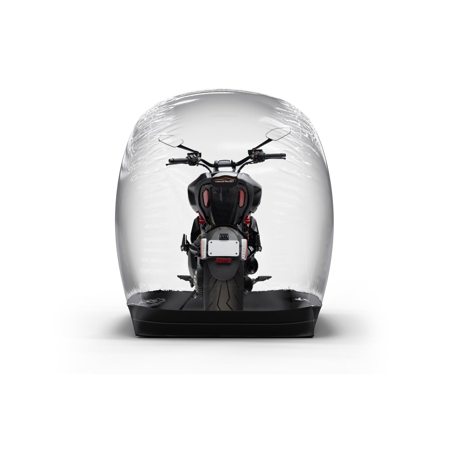 Aufblasbare Motorradgarage 260×120×160 cm – Transparent für Innen – Für Harley, BMW, Yamaha & mehr